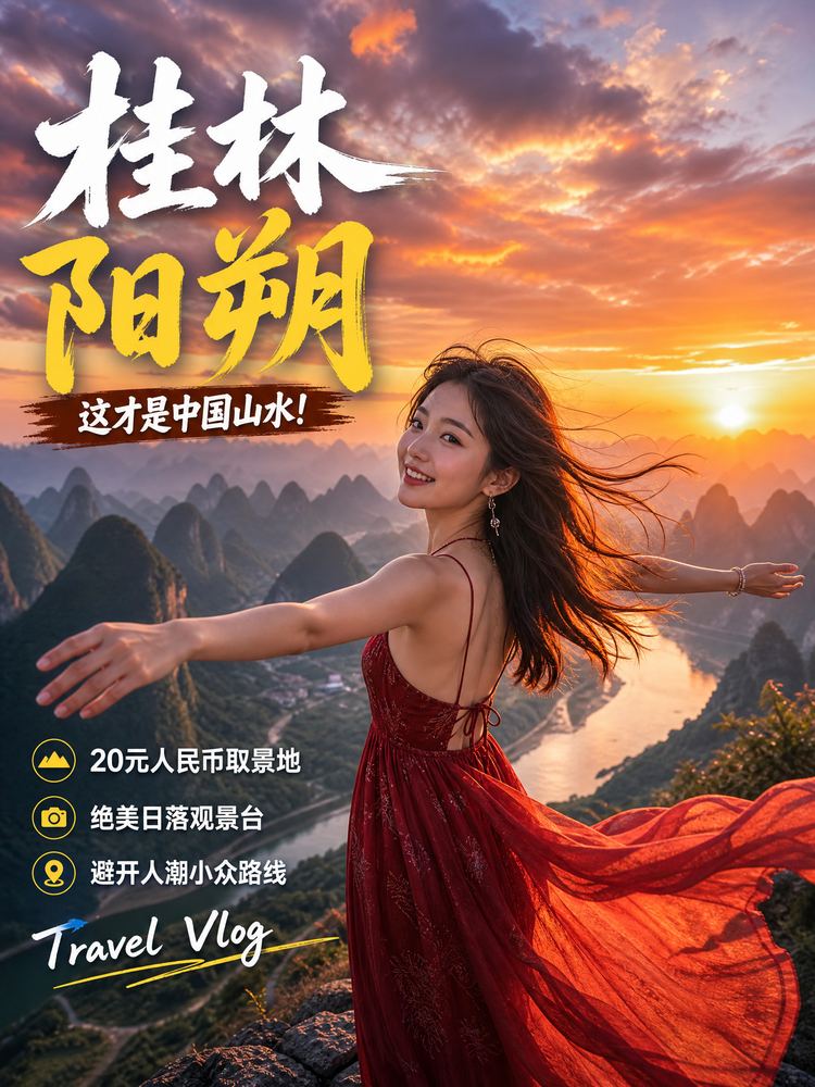 糖心vlog旅行视频-桂林阳朔旅行视频演示